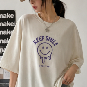 Beige oversized T-shirt